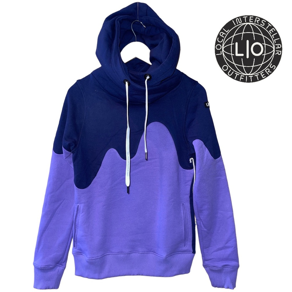 NWT Local Interstellar Outfitters Navy & Purple Laguna Hoodie